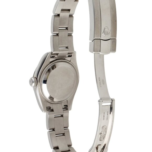 Rolex Ladies 18k White Gold SS Oyster Watch With Box - Picture 4 of 4